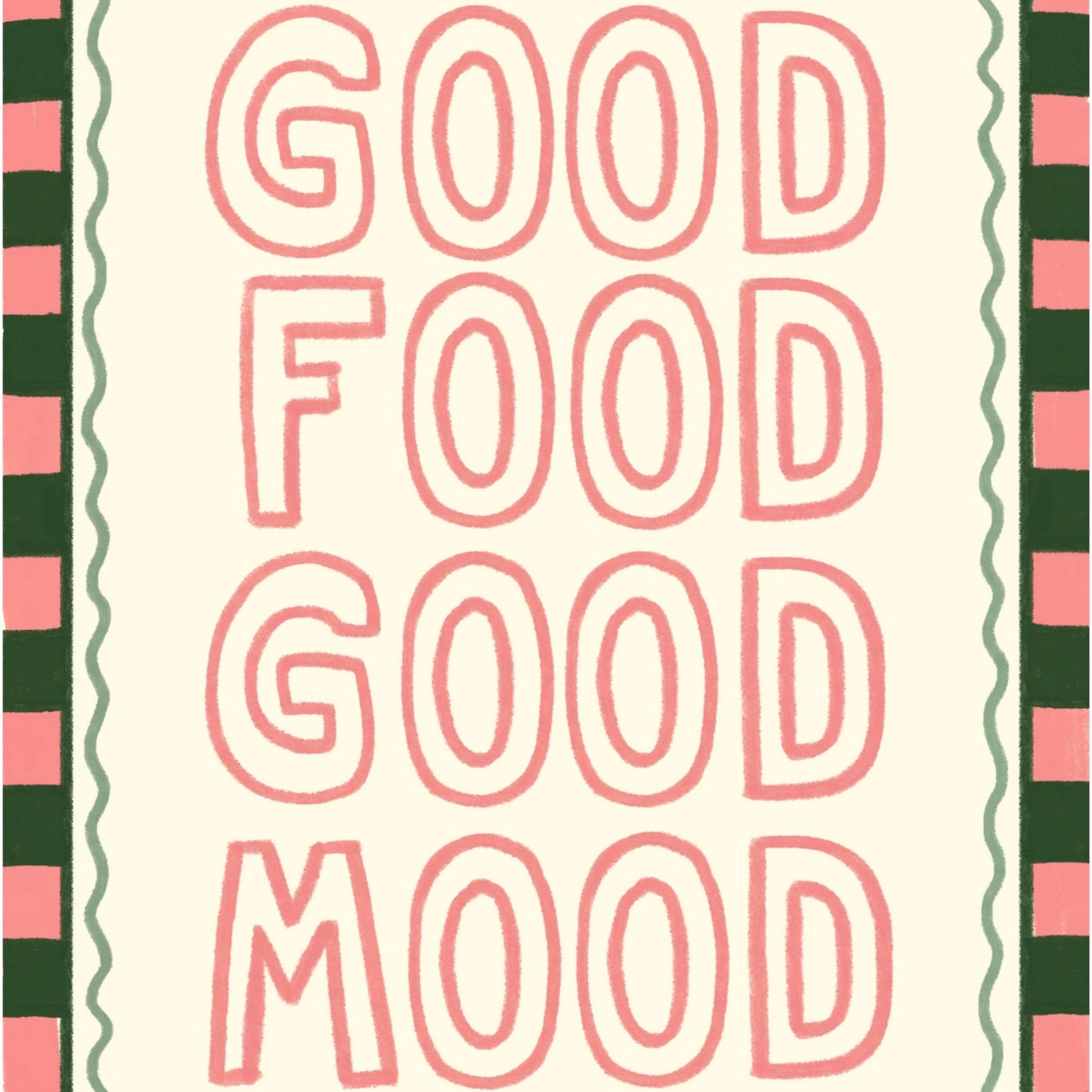 Decorazione murale per la tavola da pranzo italiana – Stampa di pasta, vino e cucina