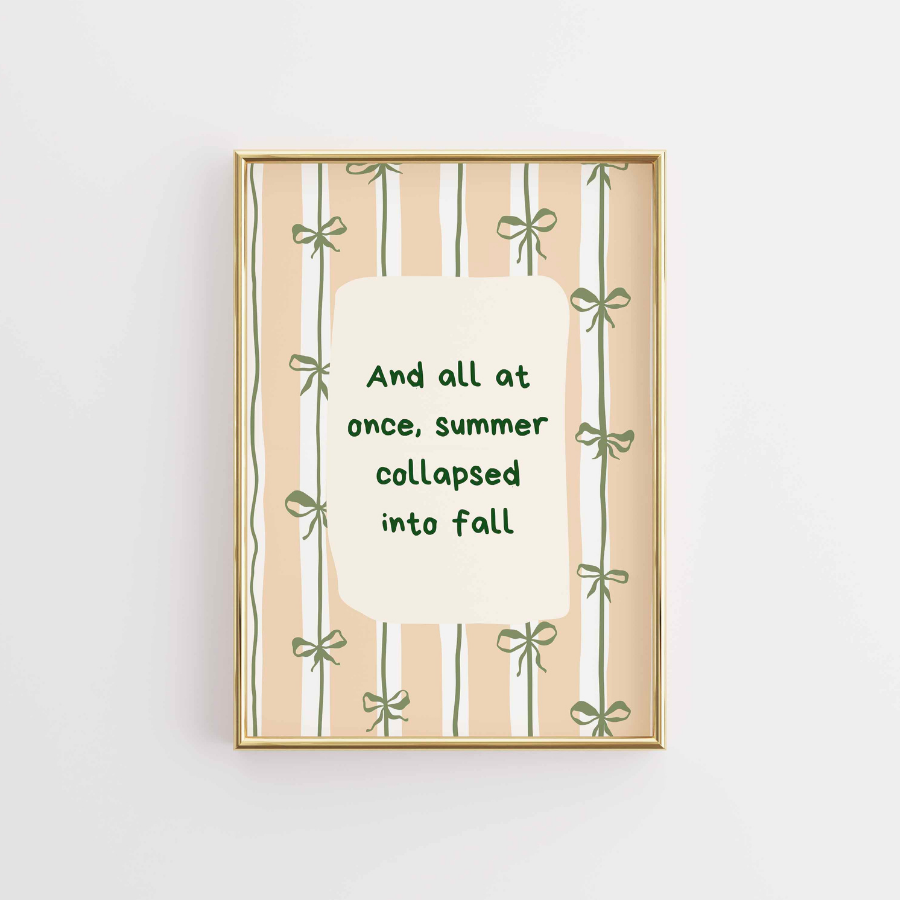 Citazione autunnale da parete – Stampa autunnale accogliente