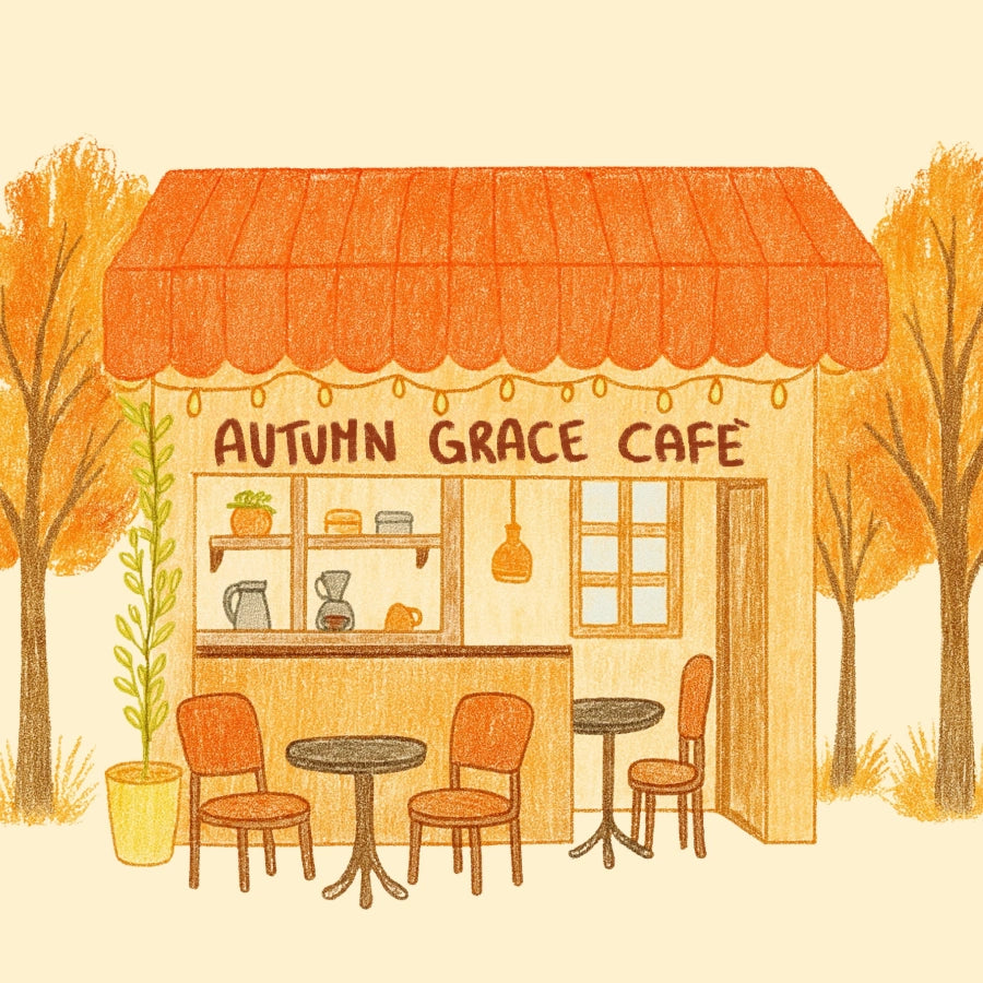 Autumn Grace Café Wall Art - Stampa autunnale cristiana