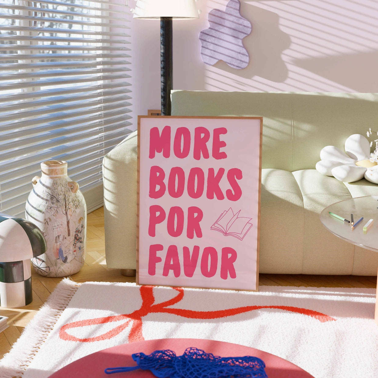 Altri libri per favore – Stampa rosa da libro