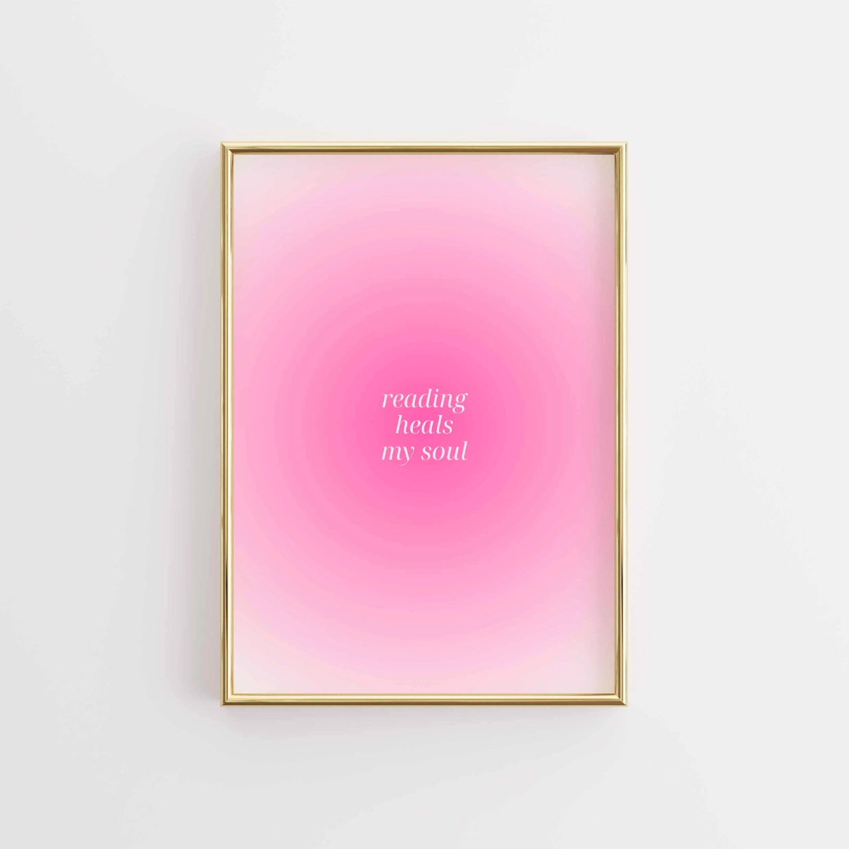 La lettura guarisce la mia anima – Stampa minimalista libresca