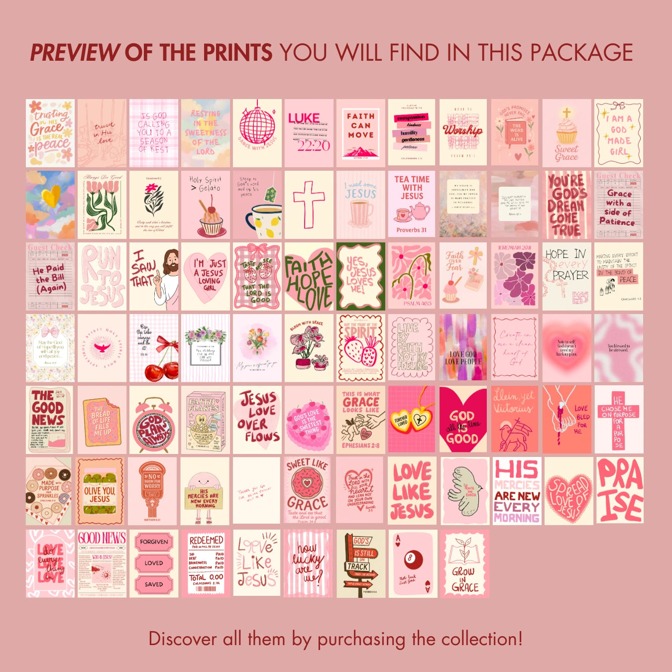 Decorazioni cristiane fatte a mano, oltre 550 stampe