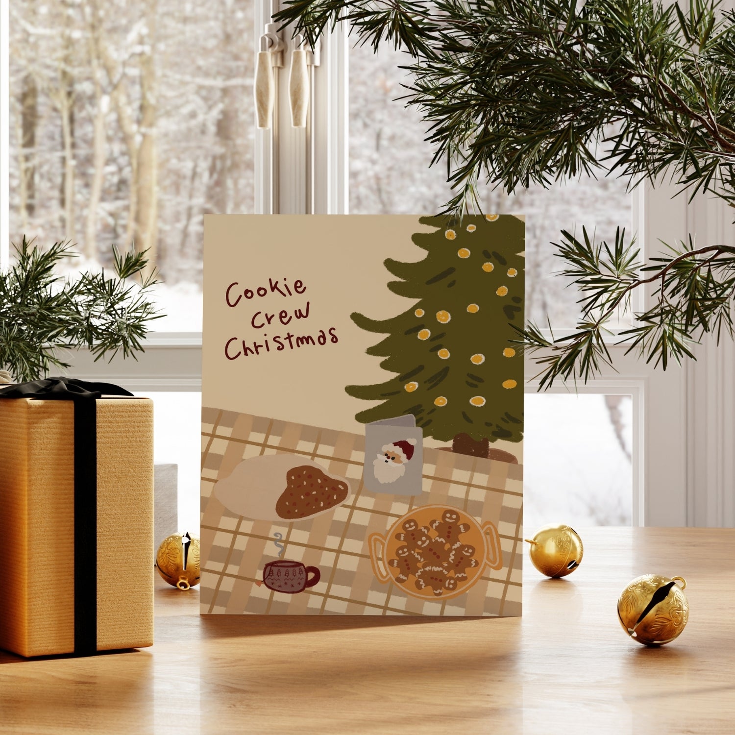 Poster di Natale beige