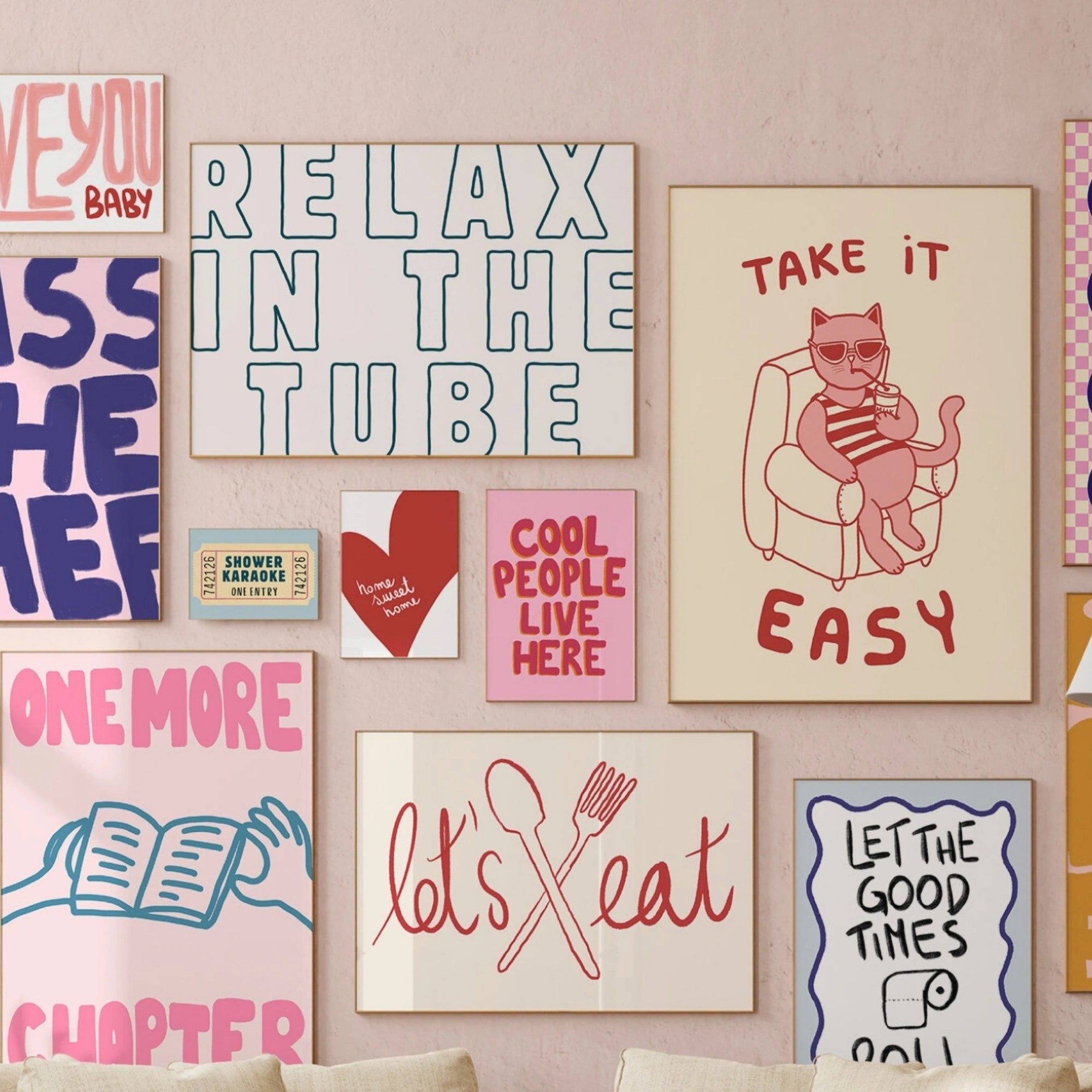 Decorazioni con citazioni fatte a mano, oltre 200 stampe