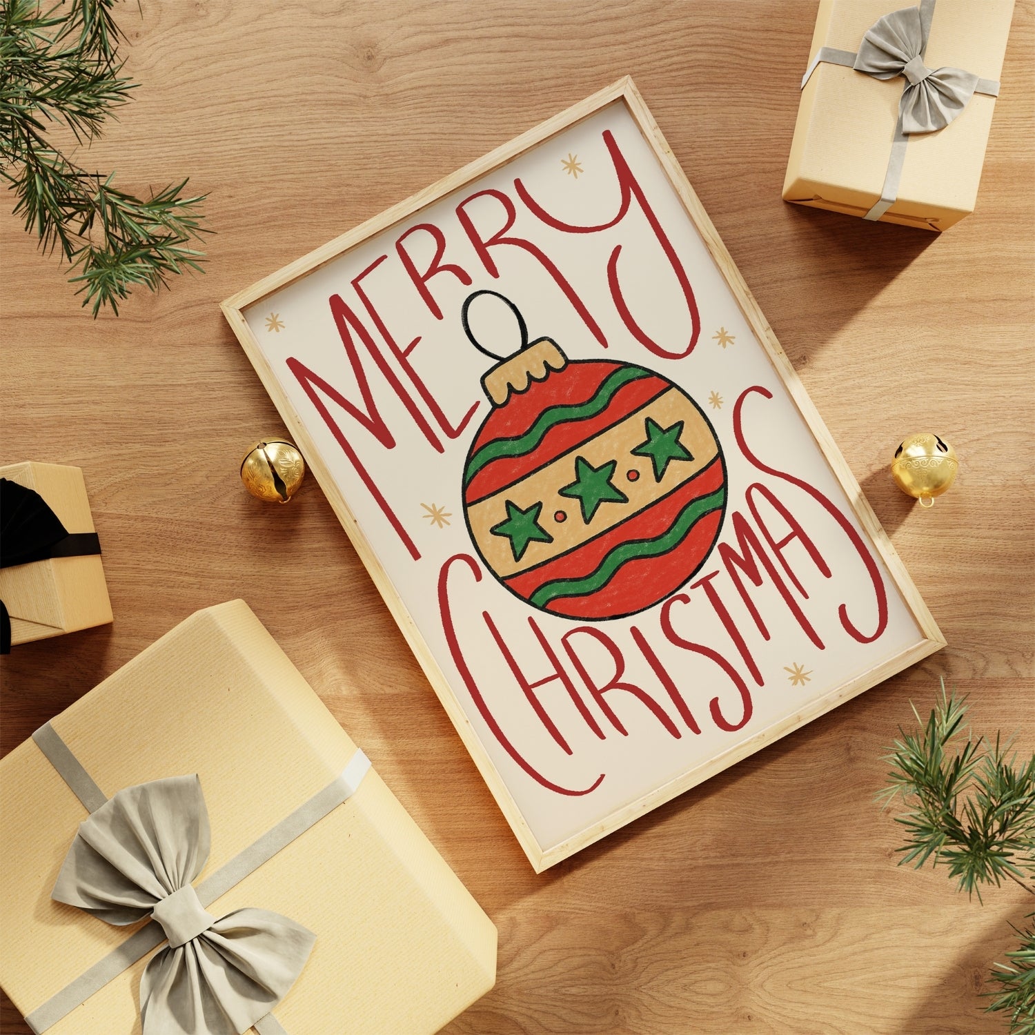 Poster di Natale alla moda