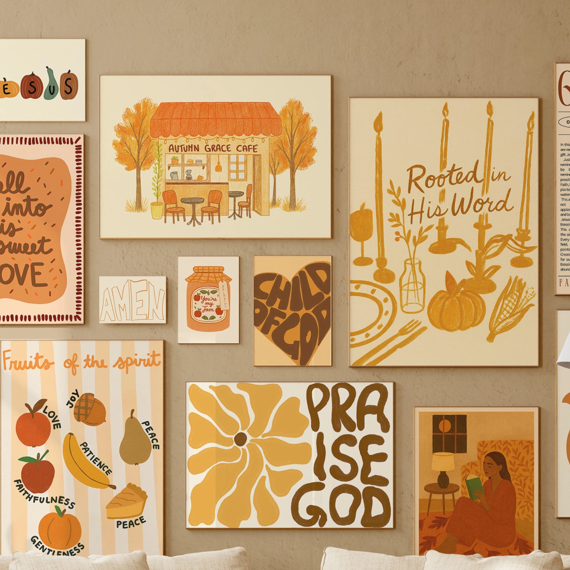 Cozy Christian fatto a mano, oltre 100 stampe