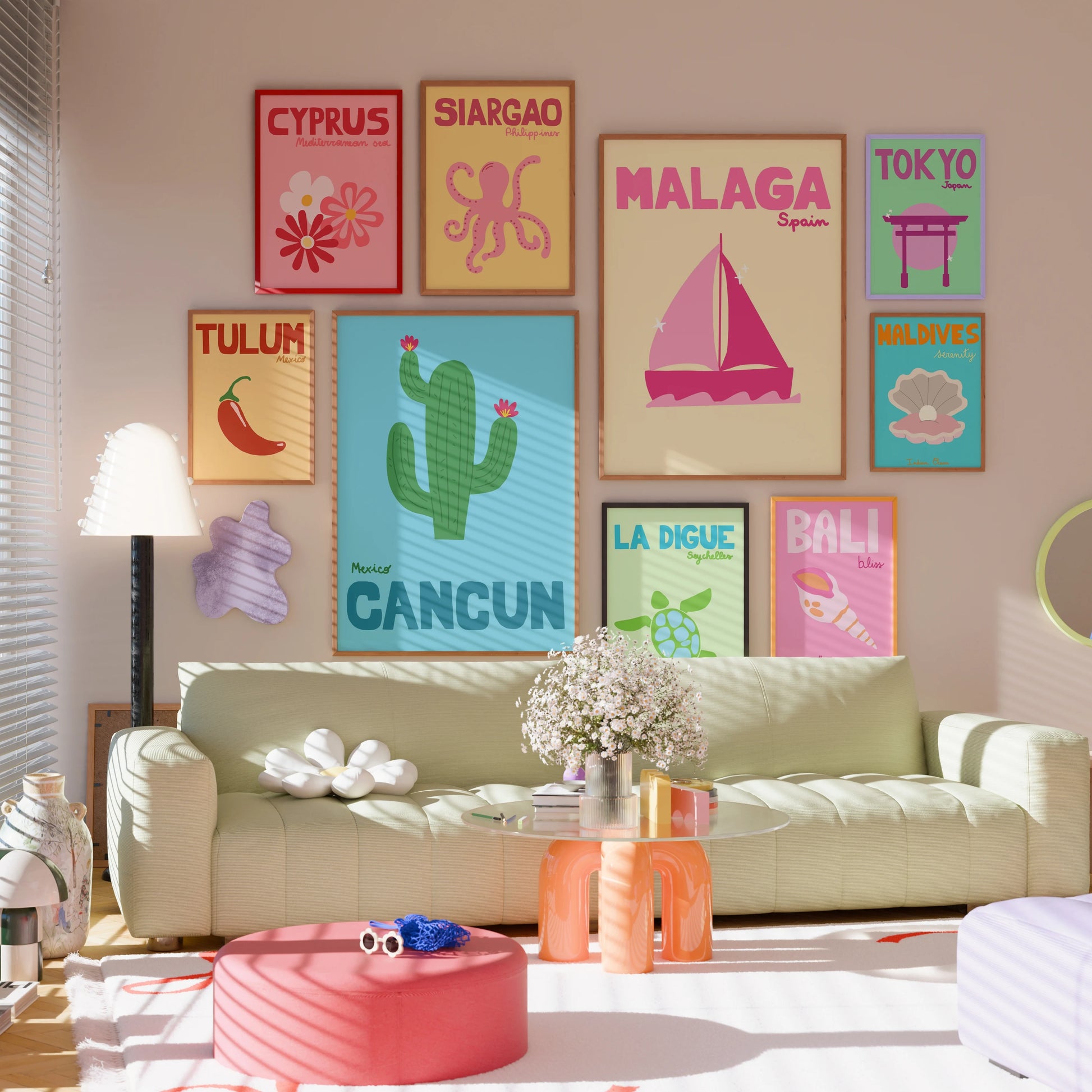 Collezione estiva fatta a mano, oltre 560 stampe