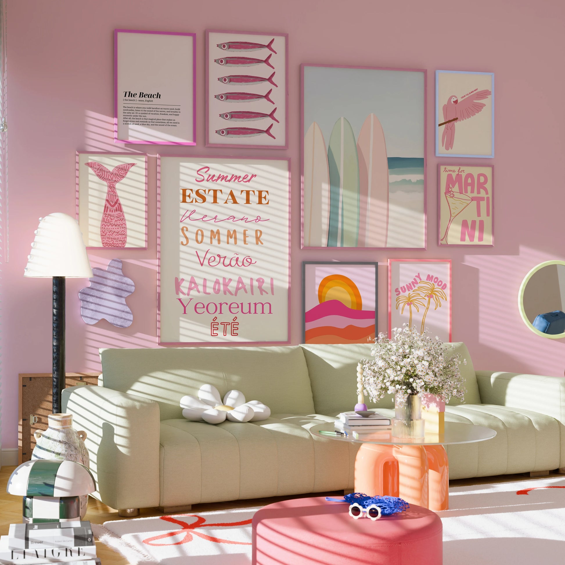 Collezione estiva fatta a mano, oltre 560 stampe