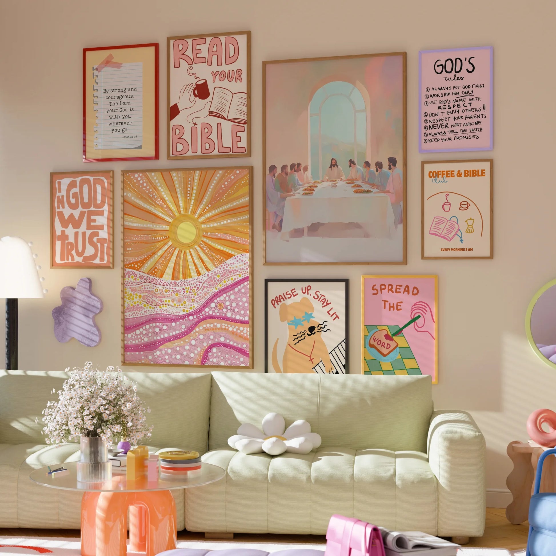 Decorazioni cristiane fatte a mano, oltre 250 stampe