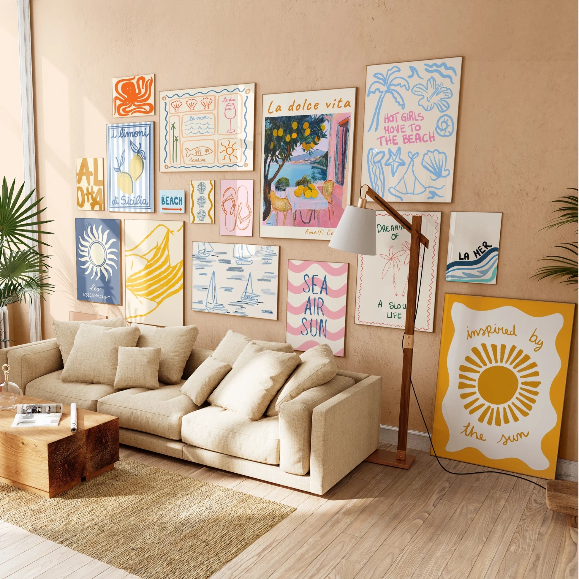 Decorazioni costiere fatte a mano, oltre 200 stampe